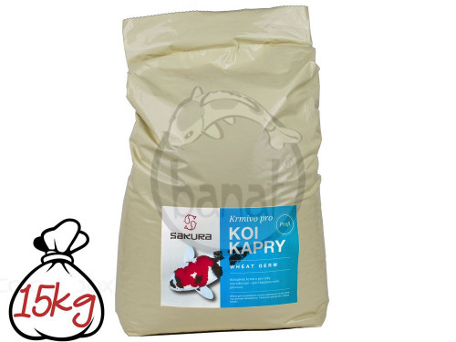 Wheat Germ - 3 mm pytel 15 kg krmivo pro koi