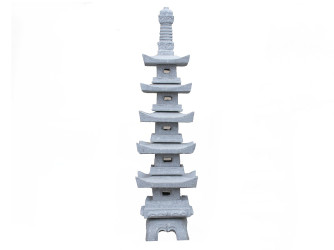 Tokushu Go Ju Tou Pagoda 90 cm - šedá žula