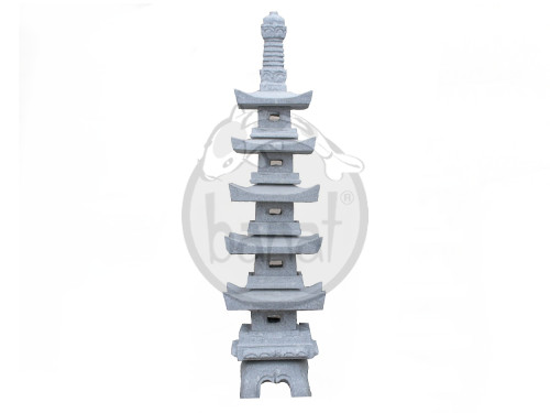 Tokushu Go Ju Tou Pagoda 60 cm - šedá žula